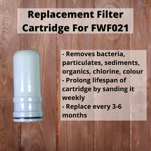 HomeFilter ™ Faucet (SG) အတွက်အစားထိုး Filter Cartridge